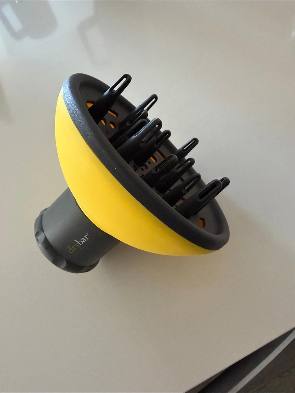 Drybar Yellow and Gray Hair Diffuser Attachment